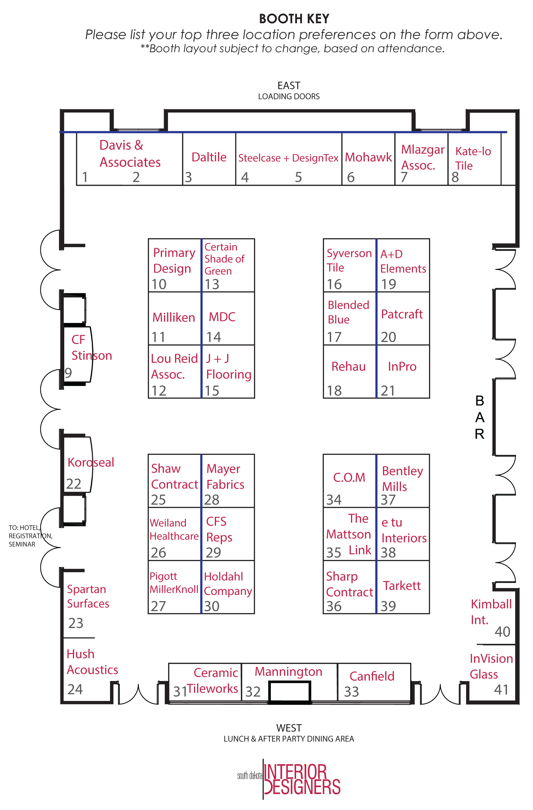 2023 Booth Map